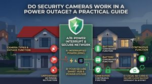 security cameras, power outage security, battery powered security camera, cctv backup power, ups for security camera, offline surveillance, home security backup, solar security camera, security camera power failure,