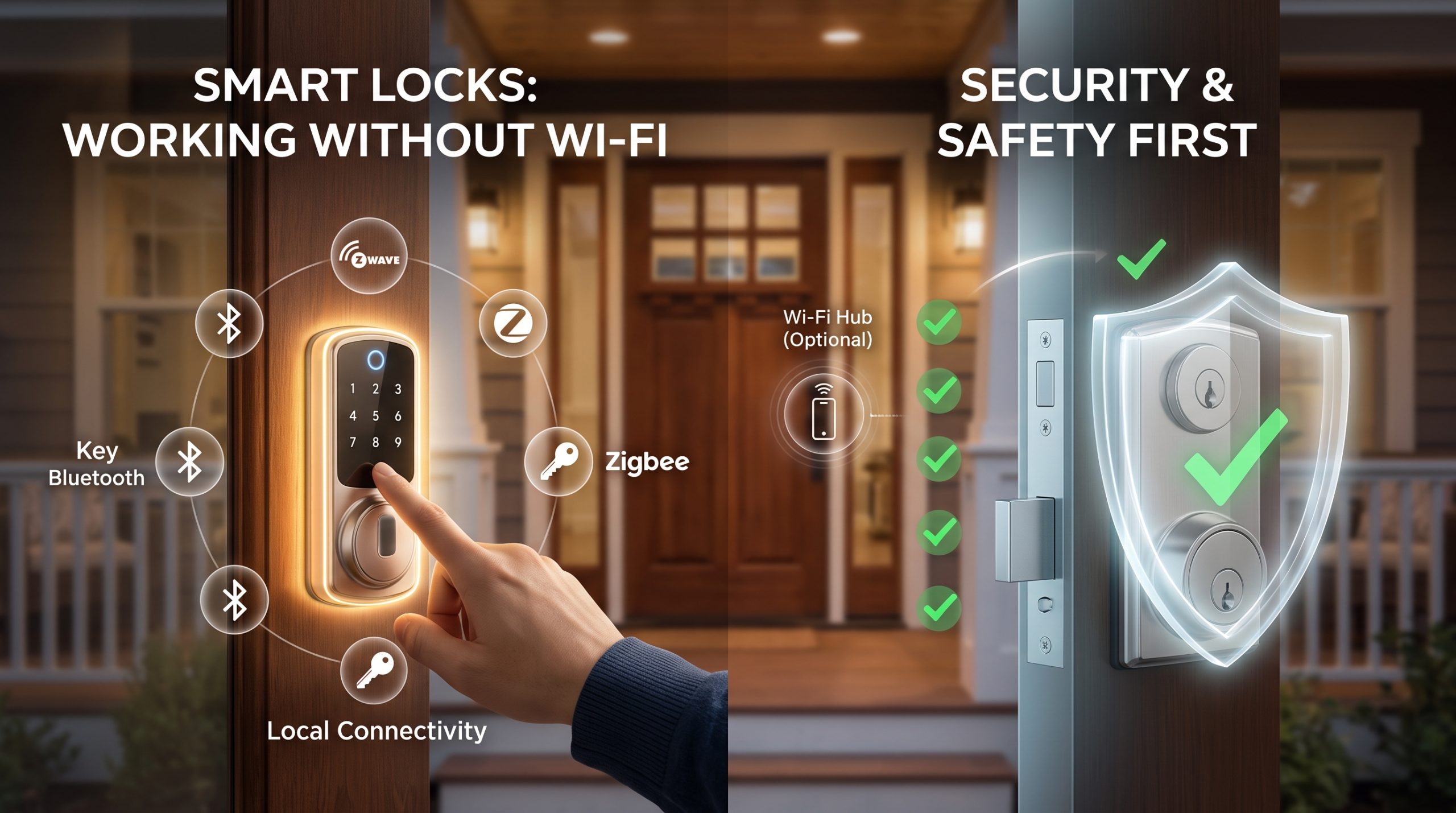 smart locks, wifi smart lock, bluetooth lock, home security, smart home, keyless entry, safety first, z-wave, zigbee, homeautomation, locksecurity, omnilender,