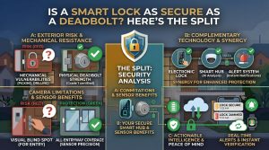 smart lock, mechanical deadbolt, lock security, keyless entry, physical security, home automation, lock comparison, cybersecurity vulnerabilities, deadbolt standards,