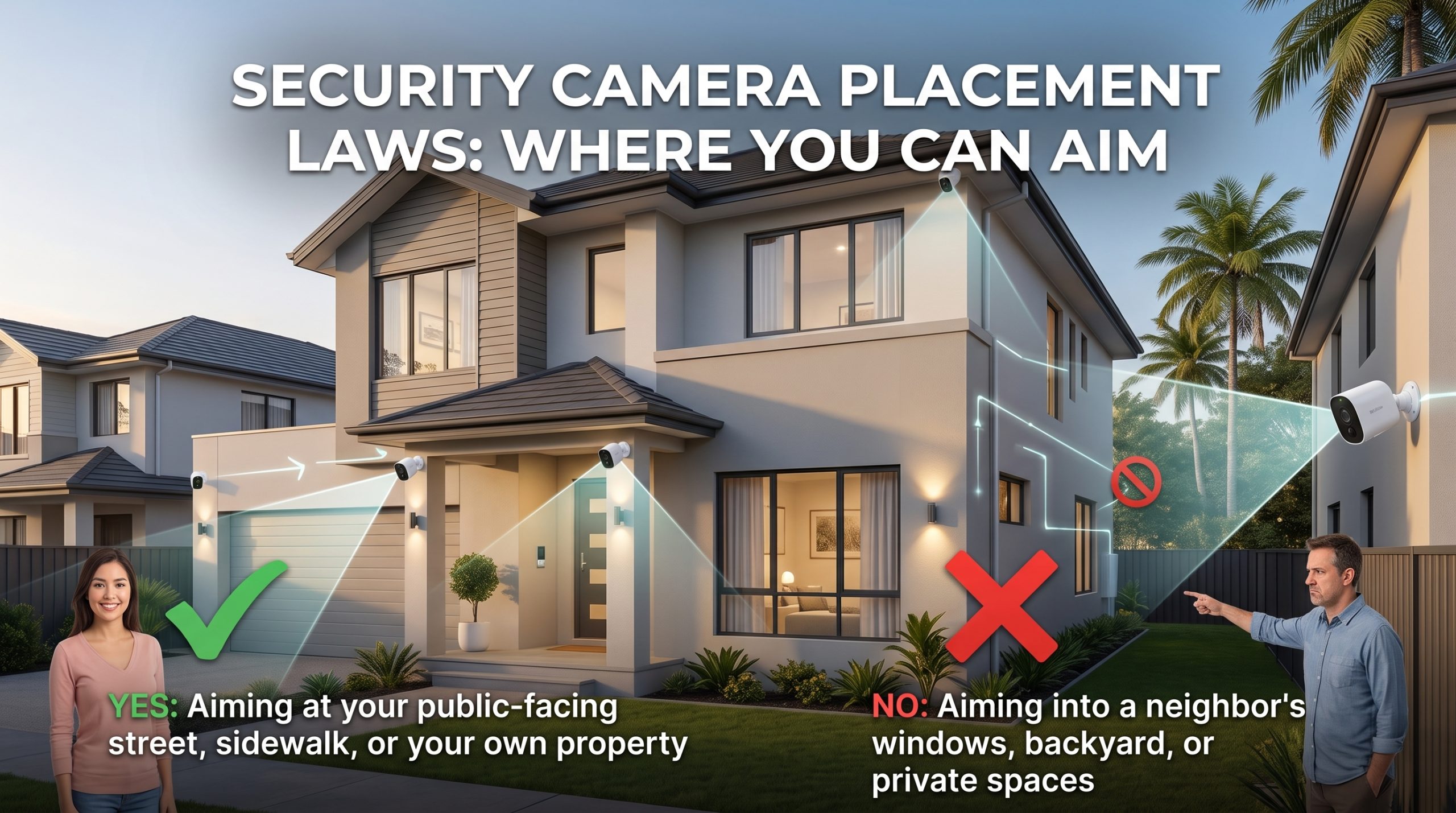 security camera placement, CCTV privacy laws, camera angle rules, home surveillance legal, neighbor privacy cameras, security camera placement laws, smart home security, outdoor security cameras, property surveillance, legal camera placement,