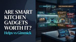 Smart Kitchen Gadgets, Kitchen Tech, Helps vs Gimmick, Smart Home Appliances, Cooking Technology, Kitchen Automation, Smart Oven, App-Connected Appliances, Smart Cooker, Kitchen Tech Review, Over-engineered Gadgets, IoT Kitchen, Appliance Buying Guide,